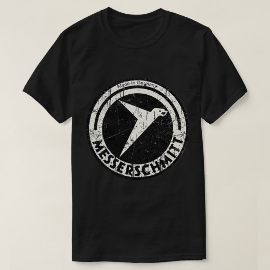 Messerschmitt WW2 German Vintag Aircraft Company T-Shirt (Design vorne)