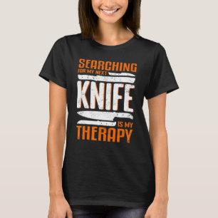 Messertherapie Klappmesser Jagdmesser Sammlung T-Shirt