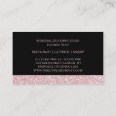 Messertypen für den persönlichen Koch Visitenkarte (Rückseite)