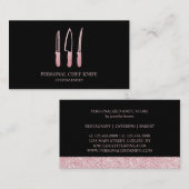 Messertypen für den persönlichen Koch Visitenkarte (Vorne/Hinten)