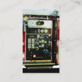 Messgeräte auf Löschfahrzeug Visitenkarte (Rückseite)