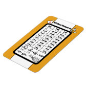 Messhelfer für die Küche in Marigold Magnet (Linke Seite)