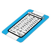 Messhelfer in der Küche in Robin Egg Magnet (Linke Seite)