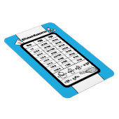 Messhelfer in der Küche in Robin Egg Magnet (Rechte Seite)