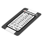 Messhelfer in Pewter Magnet (Linke Seite)