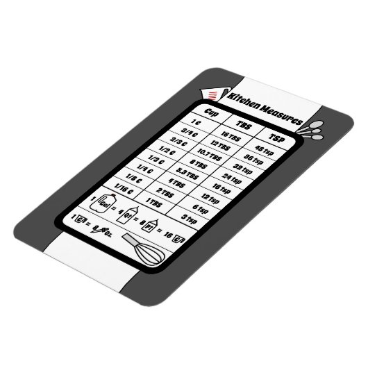 Messhelfer in Pewter Magnet (Linke Seite)