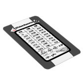 Messhelfer in Pewter Magnet (Rechte Seite)