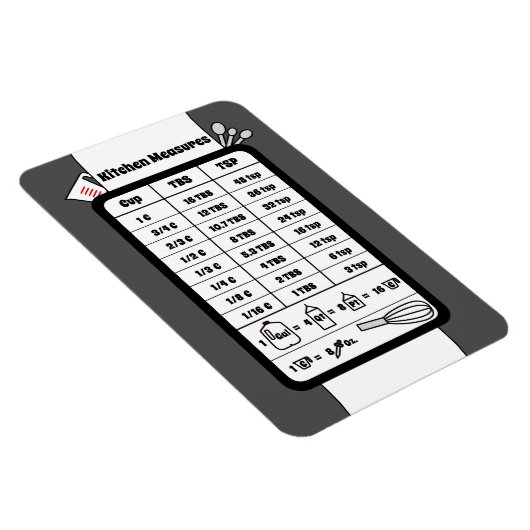 Messhelfer in Pewter Magnet (Rechte Seite)