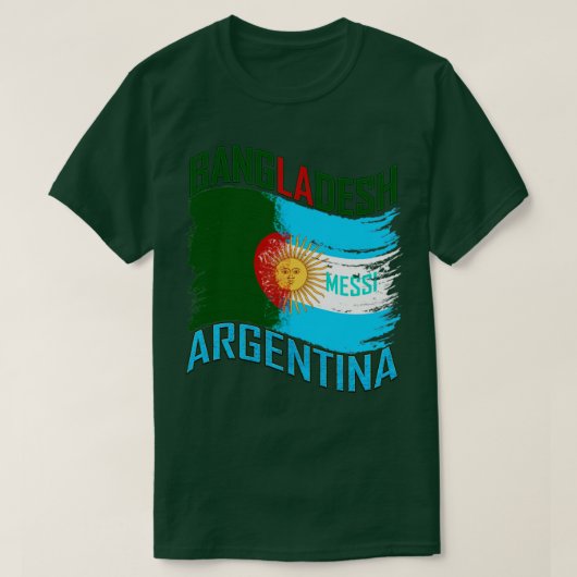 messi argentina fan bangladesh T-Shirt (Design vorne)