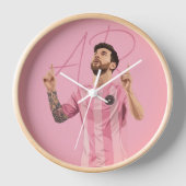 Messi - Inter Miami - trage deine Initialen ein Uhr (Vorderseite)