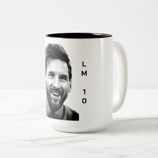 messi LM 10 Zweifarbige Tasse (VorderseiteRechts)