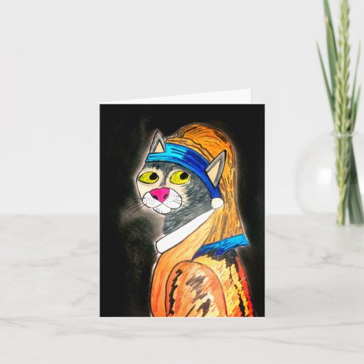 Messi the Cougar Greeting Card Karte (Vorderseite)
