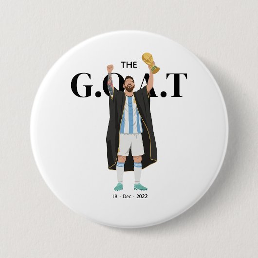 Messi Weltmeister Button (Vorderseite)