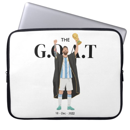 Messi World Cup Champion  Laptopschutzhülle (Vorderseite)