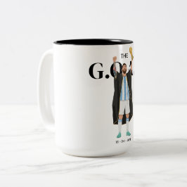 Messi World Cup Champion  Zweifarbige Tasse