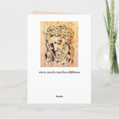 Messiah Grußkarte Karte (Rückseite)