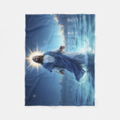 Messiah Jesus Christus Gnade und Gelassenheit Kuns Fleecedecke (Vorderseite)