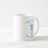 Messianisches jüdisches Siegel von Jerusalem Kaffeetasse (VorderseiteRechts)