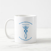 Messianisches jüdisches Siegel von Jerusalem Kaffeetasse (Links)