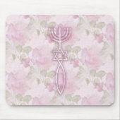 Messianisches Siegel BlumenMousepad Mousepad (Vorne)
