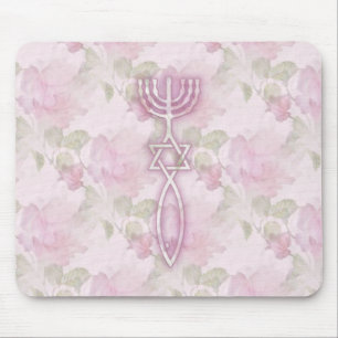 Messianisches Siegel BlumenMousepad Mousepad