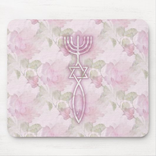 Messianisches Siegel BlumenMousepad Mousepad (Vorne)
