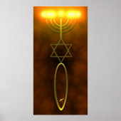 Messianisches Siegel Wall-Hanging Poster (Vorne)