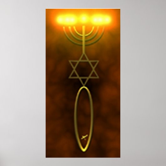Messianisches Siegel Wall-Hanging Poster (Vorne)
