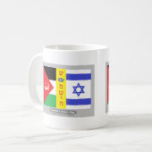Messias Friedensflagge Kaffeetasse (Vorderseite Links)