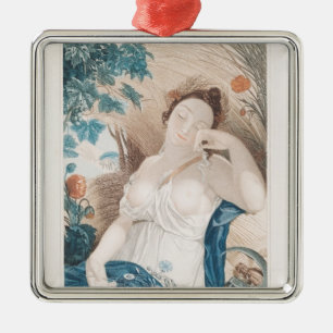 Messidor, zehnter Monat des Republikaners Silbernes Ornament