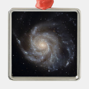 Messier 101, Pinwheel Galaxy Ornament Aus Metall