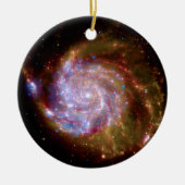 Messier 101 Spiralgalaxie - Hubble Telescope-Foto Keramik Ornament (Vorne)