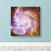 Messier 101 Spiralgalaxie - Hubble Telescope-Foto Leinwanddruck (Insitu (Holzboden))
