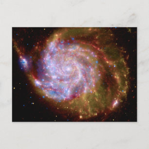 Messier 101 Spiralgalaxie - Hubble-Teleskop-Foto Postkarte