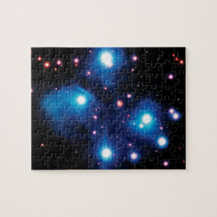 Messier 45 Pleiades Star Cluster NASA Space Foto Puzzle