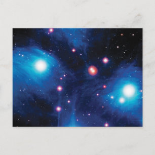 Messier 45 Plejaden-Sternenhaufen NASA Weltraumfot Postkarte