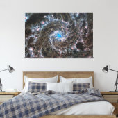 Messier 74 (M74) Galaxy | NGC 628 | MIRI | JWST Leinwanddruck (Insitu (Schlafzimmer))