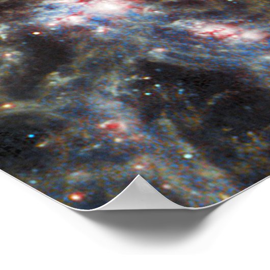 Messier 74 (M74) Galaxy | NGC 628 | MIRI | JWST Poster (Ecke)