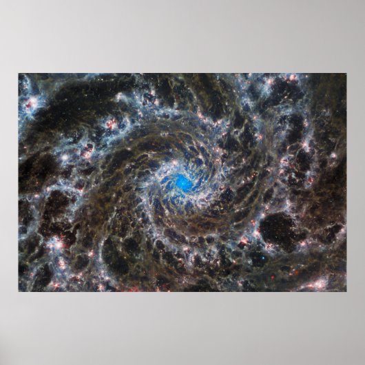 Messier 74 (M74) Galaxy | NGC 628 | MIRI | JWST Poster (Vorne)