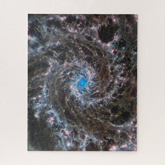 Messier 74 (M74) Galaxy | NGC 628 | MIRI | JWST Puzzle (Vertikal)