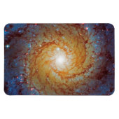 Messier 74 Spiral Galaxy Weltraumbahnhof Foto Magnet (Horizontal)