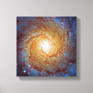 Messier 74 Spiralgalaxie Weltraumfoto Leinwanddruck