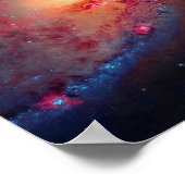 Messier M106 Spiralgalaxie Äußeres Foto Poster (Ecke)