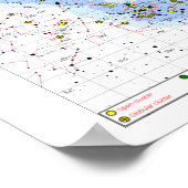 Messier Star Chart, einfache Gesamtsicht Poster (Ecke)