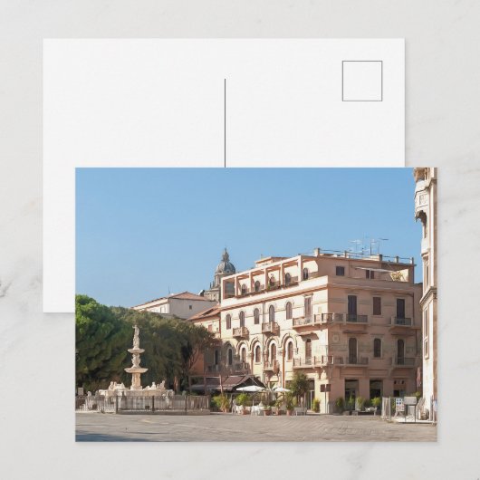 Messina. 1 postkarte (Vorne/Hinten)