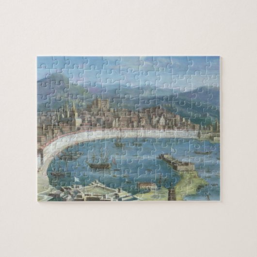 Messina - ein Panoramablick des Hafens Puzzle (Horizontal)