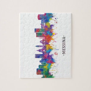 Messina Italy Skyline Puzzle
