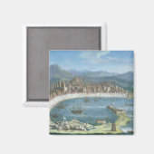 Messina - Panoramablick auf den Hafen Magnet (Vorderseite/Rückseite)