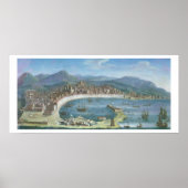 Messina - Panoramablick auf den Hafen Poster (Vorne)