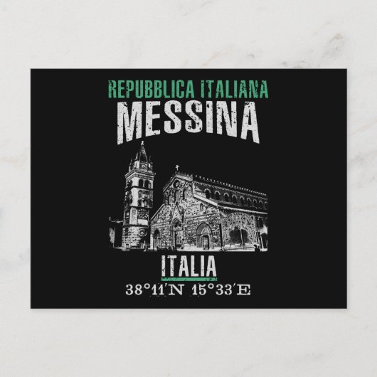Messina Postkarte (Vorderseite)